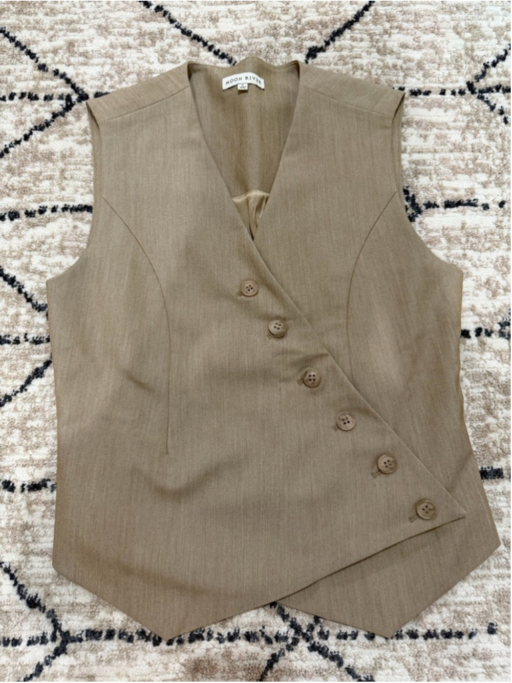 Moon River Asymmetrical Vest